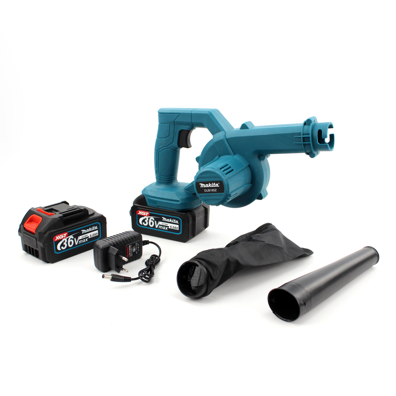 Акумуляторна повітродувка 2в1 Makita DUB185Z (36V, 6AH). Повітродув-пилосос Макіта
