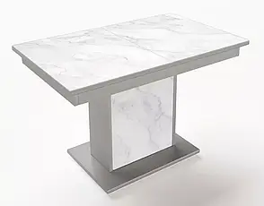 Стіл обідній розкладний БОСТОН + Скло Fusion Furniture, колір сірий + скло, фото 5