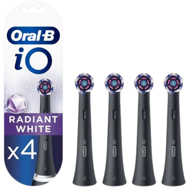 Насадка для електричної зубної щітки Oral-B iO RB WB Radiant White Black (4 шт.)