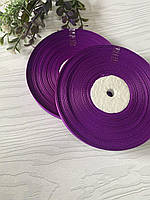 Стрічка репсова 1см темно Фіолетова (за рулон 22.5 метри), Р09-46-22