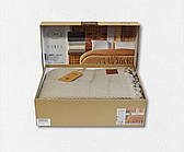 Покривало бавовняне з бахромою Sikel 210×240 см, Туреччина Carla Kahve колір коричневий