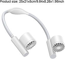 Шийний вентилятор, що перезаряджається | Персональне кондиціювання повітря 3-швидкісний безлопатевий вентилятор з поворотом на 90