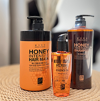 Набір медова терапія, що відновлює, Daeng Gi Meo Ri Honey Therapy Шампунь 500мл + Маска 1мл + олійка 100мл