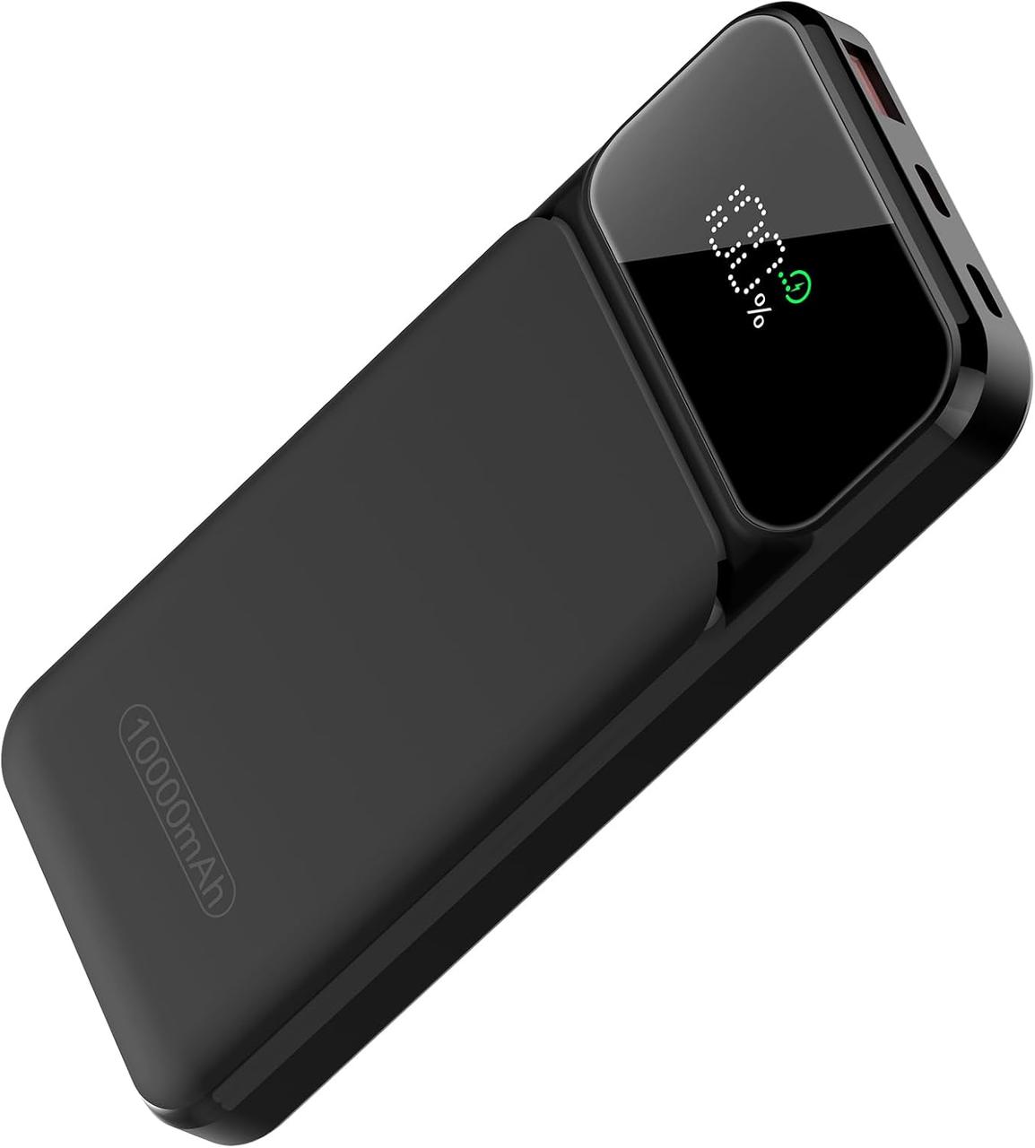 Power Bank, 22,5 Вт Power Bank Швидка зарядка 10000 мАг, портативний зарядний пристрій PD3.0 QC4.0 з входом та виходом USB C