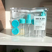 Дорожній косметичний набір, Дорожний набір флаконів для косметики та парфумерії, Дорожний набір для перевезення