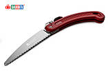 Пила садова ручна пряма складана з фіксатором Sagawata, лезо 160 мм, 8 TPI з японської сталі, фото 6