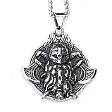 Кулон Одіна Великий подвійний (сталь), фото 3