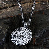 Кулон Вікінг (сталь) двосторонній, фото 2