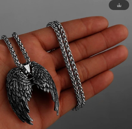 Кулон-Крила Ангела (сталь), фото 1
