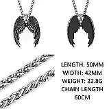 Кулон-Крила Ангела (сталь), фото 2