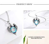 Кулон Прозріння з орлом і каменем (срібло), фото 4