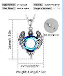 Кулон Прозріння з орлом і каменем (срібло), фото 5