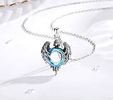 Кулон Прозріння з орлом і каменем (срібло), фото 6