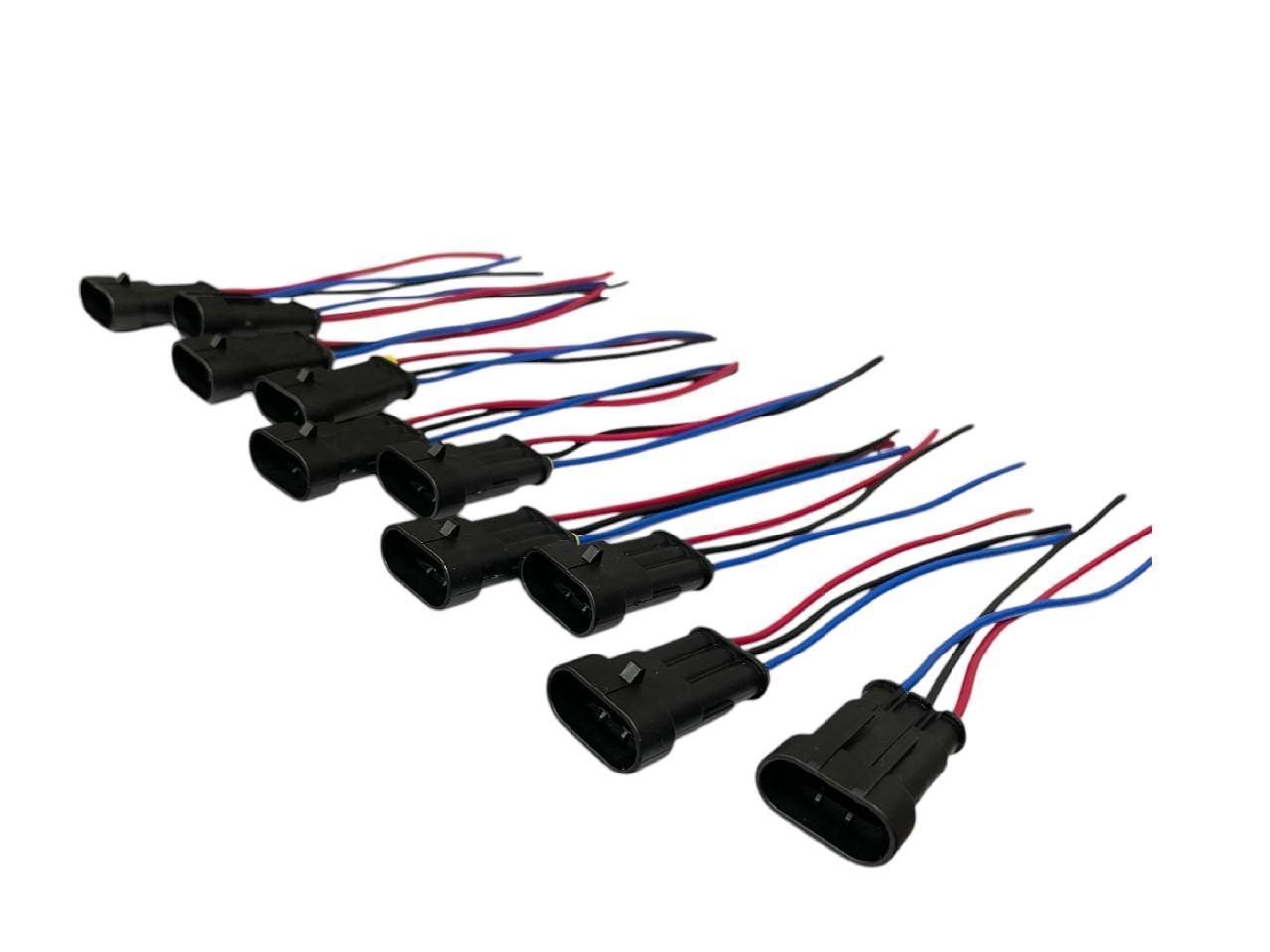 Роз'єм 3 конт. ЄВРО герметичний тато FLAGMUS