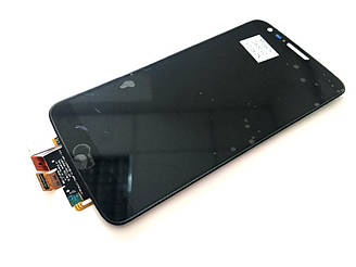 Дисплей (екран) LG G2 D800 D801 F320 LS980 VS980 з тачскріном (чорний)