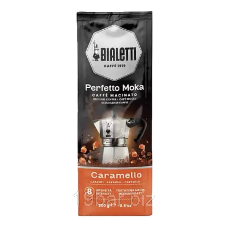 Кава мелена Bialetti Perfetto Moka Caramello 250 г, фото 1