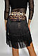 Спідниця хустка для латини з бахромою Apmi ⬩ леопардова ⬩ onesize ⬩ танцювальна, фото 4