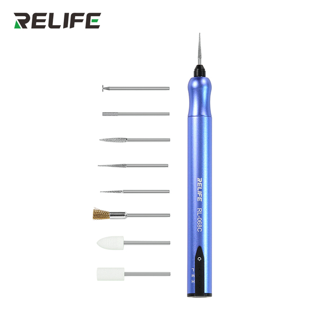 Бормашина (гравер) RELIFE RL-068C (насадки для шліфування/полірування 12000 об/хв)