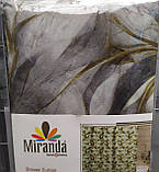 Штора для душу тканинна міранда Пірья 180 х 200 см сіра, фото 3