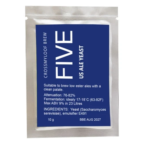 Пивні дріжджі FIVE 10г - для Американських елeй - Crossmyloof brew - Велика Британія, фото 1