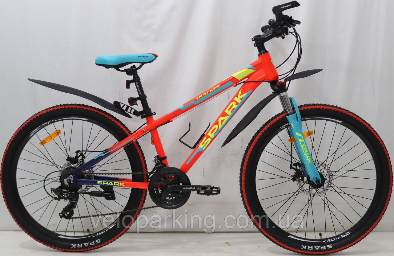 Гірський підлітковий алюмінієвий велосипед SPARK TRACKER, 26"