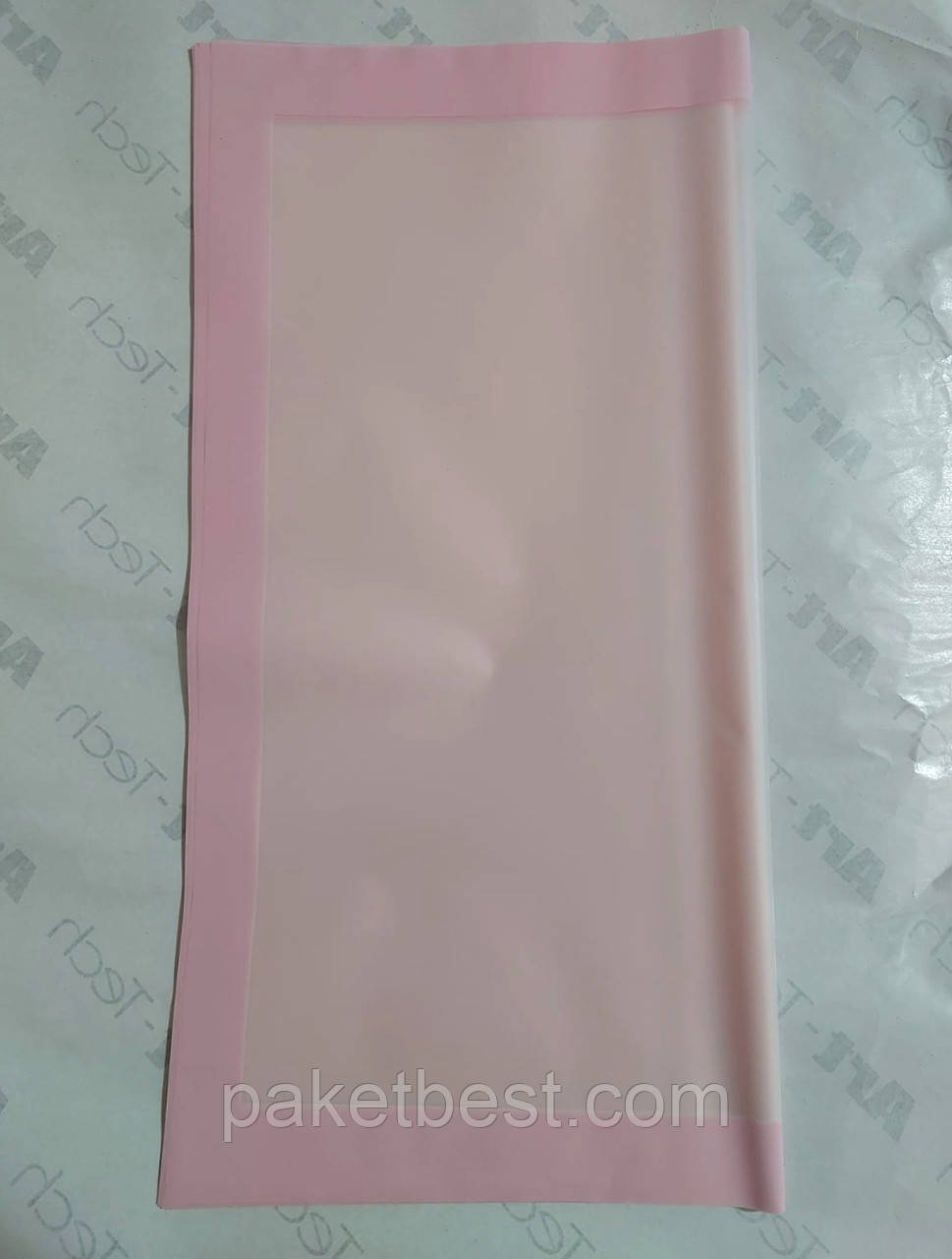 Флористична плівка "Широкий кант" ( 58х58 см) 20 штук Нюдовий