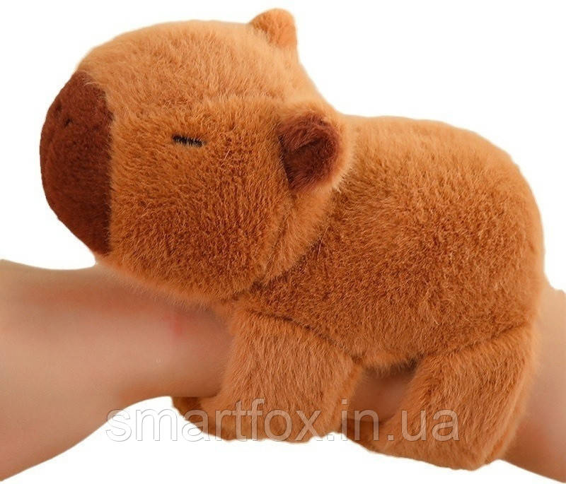 Чарівна м’яка іграшка-браслет «Капібара»
