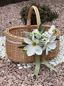 Пасхальна корзина з декором