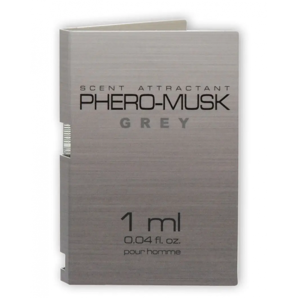 Парфуми з феромонами для чоловіків PHERO-MUSK Grey, 1 ml, фото 1