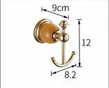 Гачок подвійний Futura NATURE-2 Gold Золото, фото 4