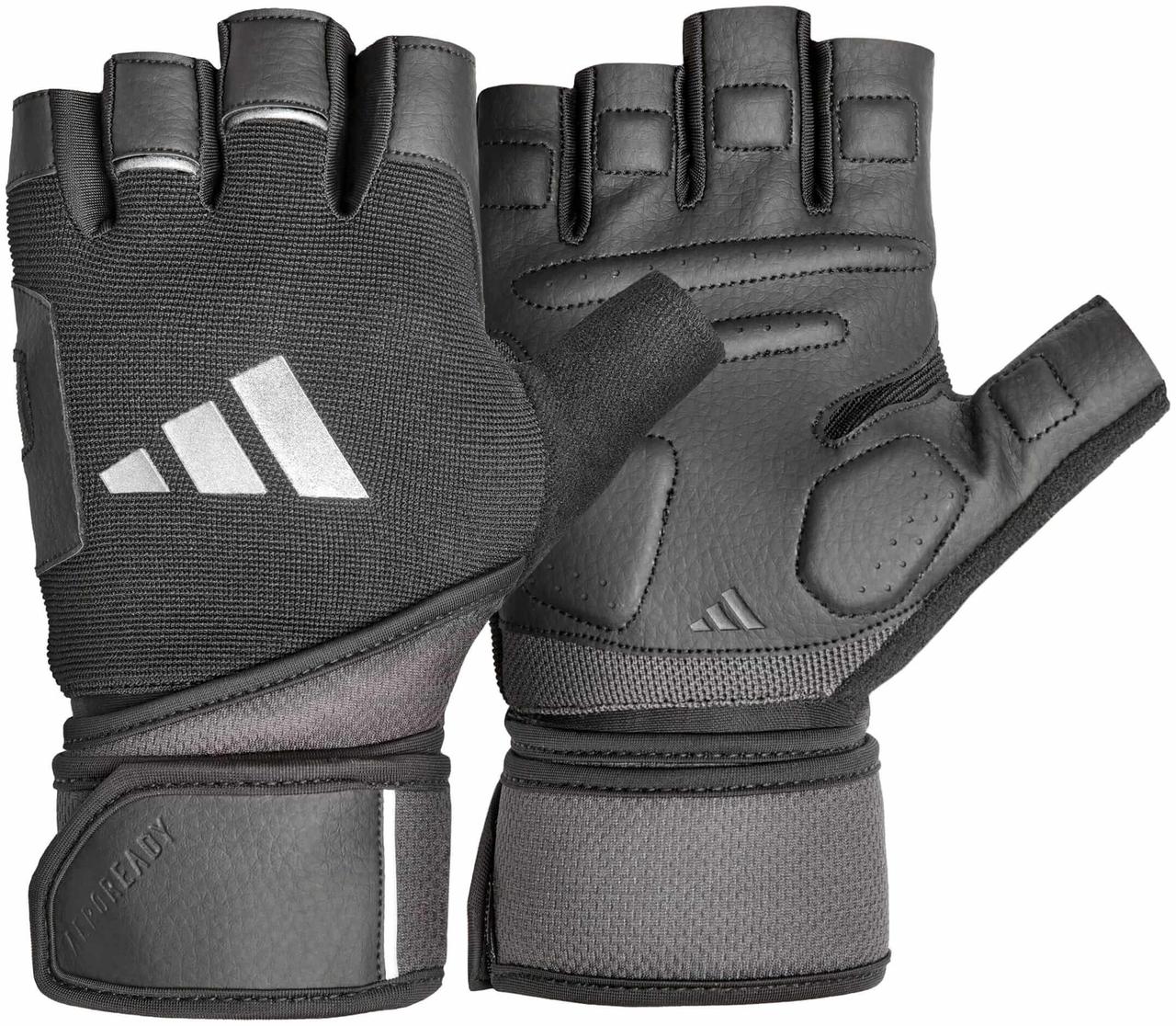 Рукавички для тренінгу Adidas Wrist Wrap Training Gloves чорний Уні S