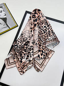 Хустка модна молодіжна шовкова Дора деопардовий принт