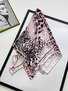 Хустка модна молодіжна шовкова Дора деопардовий принт