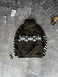 Чоловіча куртка вітровка Off White M2330 зелена, фото 5