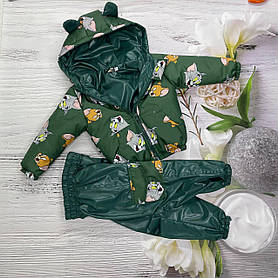 Дитячий демісезонний весняний осінній костюм штани та курточка 80-86 86-92 92-98 98-104