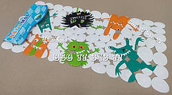 Антиковзаючий масажний килимок для ванної на присосках 72х35 см