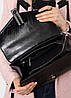 Сумка велика шкіряна чорна Polina, фото 5