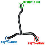 Шланг розширювального бачка (діаметр 20; 20; 15 мм) Ford Transit 2.5 дизель / 2.0 бензин Форд Транзит 1986-2000, 95VT8A365AA, фото 2