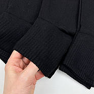 Чоловічі бавовняні шкарпетки зі спортивною резинкою середньої висоти (чорні) Marjinal Туреччина, фото 3