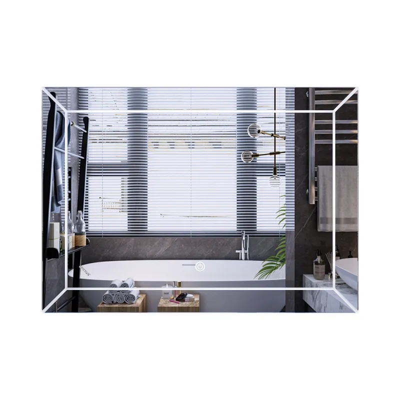 Дзеркало Mixxus Premium CUBIC MR14-70x50-REVERSE (LED Touch, Anti-fog, димер) (MP6647), фото 1