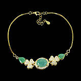 Браслет. Натуральний смарагд. Срібло 925., фото 2