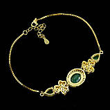 Браслет. Натуральний смарагд. Срібло 925., фото 3