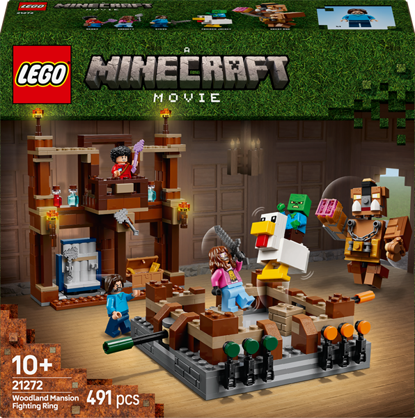 Конструктор LEGO Minecraft Бойцовський ринг у лісовому маєтку 491 деталь (21272)