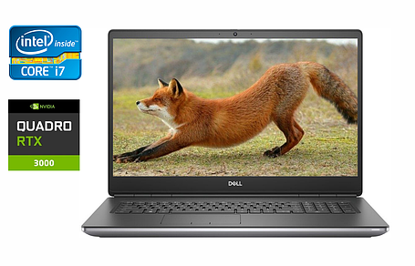Ноутбук Dell Precision 7750/ 17.3" (1920x1080)/ Core i7-10750H/ 32 GB RAM/ 512 GB SSD/ Quadro RTX 3000 6GB, фото 1