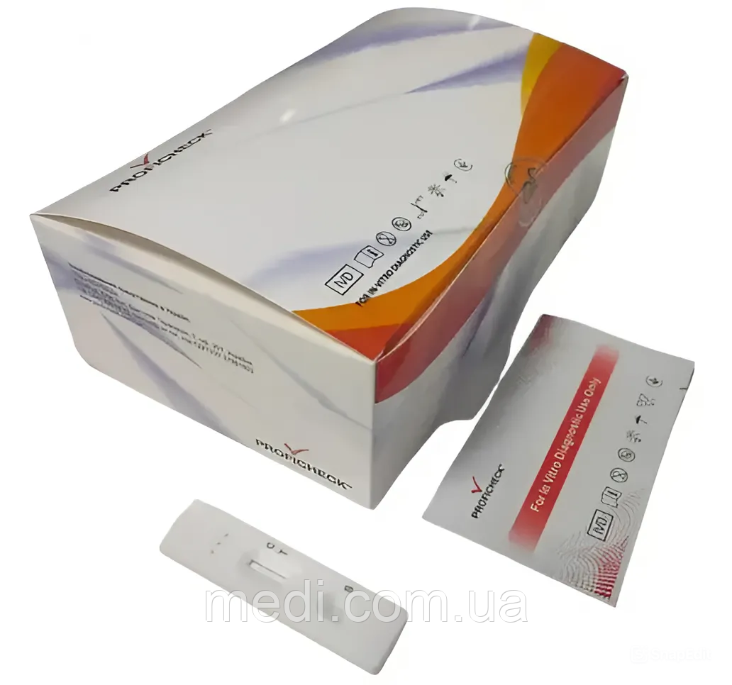 Швидкий тест Proficheck (Профічек) на антиген COVID-19 і вірус грипу А/В, 1 од., фото 1