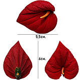 Штучні квіти букет бордюрні кали Бархат, 20см, фото 4