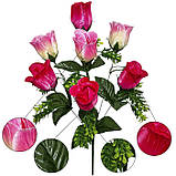 Штучні квіти букет атласних бутонів Греція, 48см, фото 4