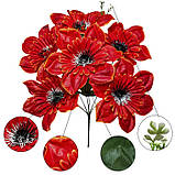 Штучні квіти букет клематиси, 36см, фото 3