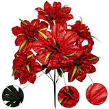 Штучні квіти букет жоржини Зірки, 50см, фото 4