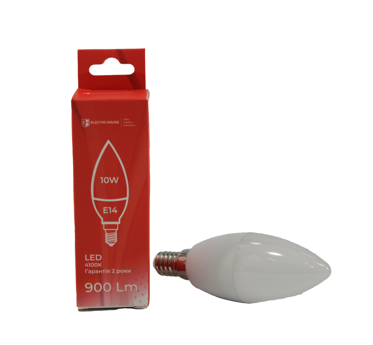 LED-лампа С37 10 Вт E14 4100 К 900 Лм 165-265 В, фото 1